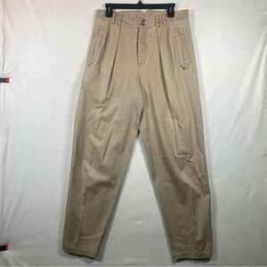 Vintage Chaus Sport High Waisted Pleated Front Tapered Leg Pants Size 8